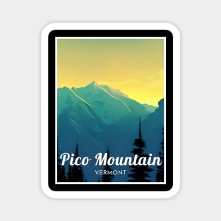 pico mountain ski - Vermont Magnet