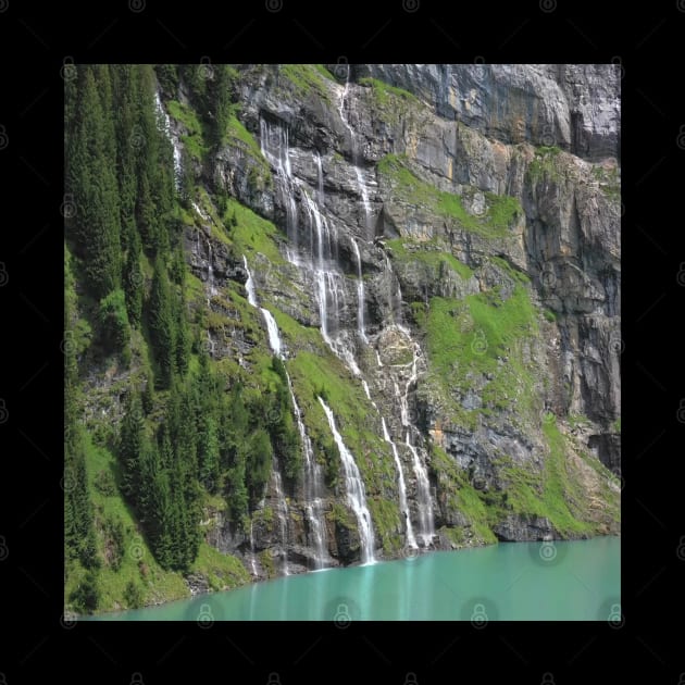 Majestic Switzerland River Waterfall Photograph by Aventi