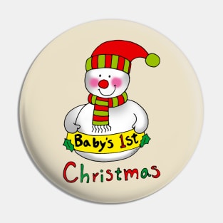 baby's 1st Christmas Pin