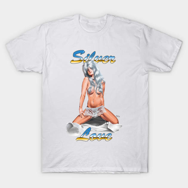 Silver Love - Pin Up Girl - T-Shirt