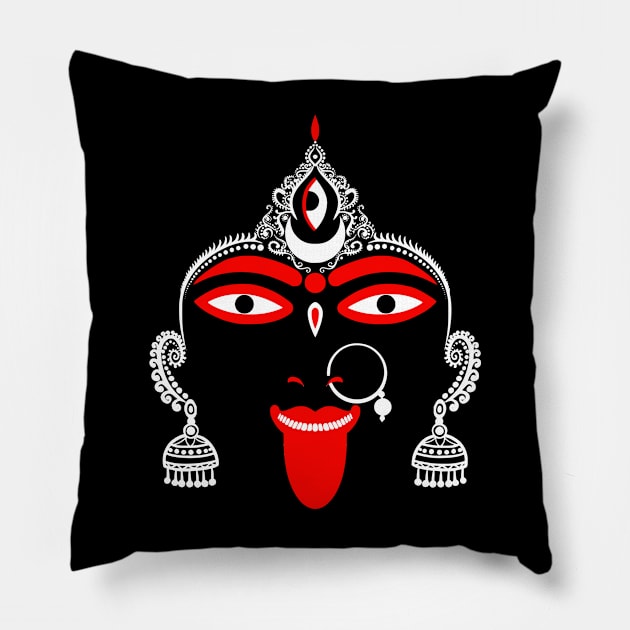 Maa Kali Pillow by WAYOF