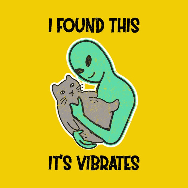 Alien Petting Cat Purrs I Found This It's Vibrates by jodotodesign