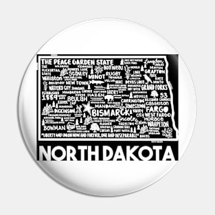 North Dakota Map Pin