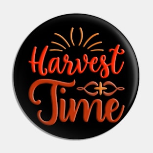 Harvest Time, colorful autumn, fall seasonal design Pin