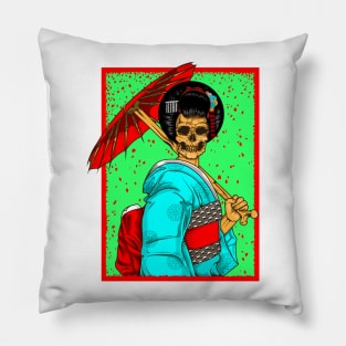 Geisha skull Pillow