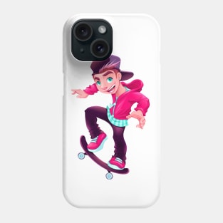 Happy skater boy Phone Case