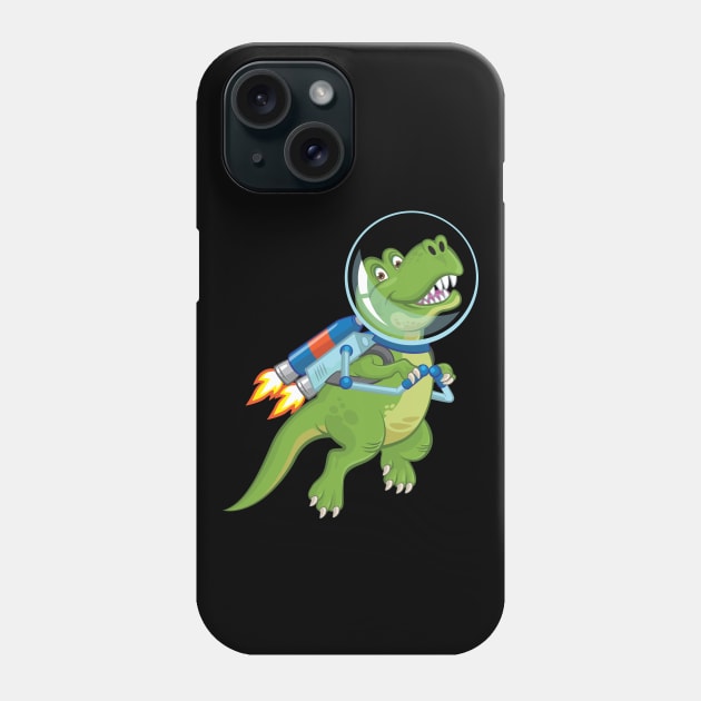 Jetpack Dino Phone Case by andantino