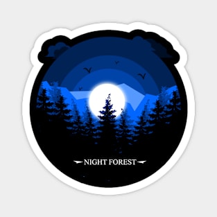 Night Forest Magnet