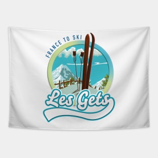 Les Gets france ski logo Tapestry