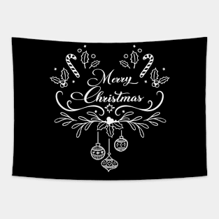 Merry Christmas T-Shirt Tapestry