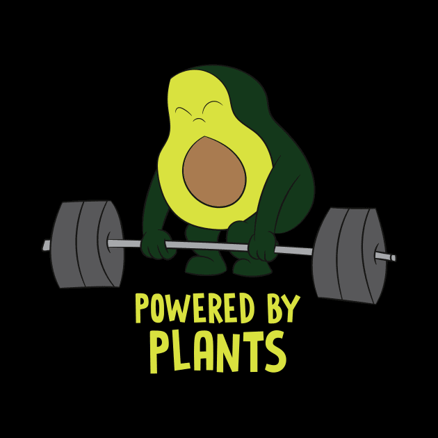 Vegan Athlete Shirt | Weightlifting Avocado Gift by Gawkclothing
