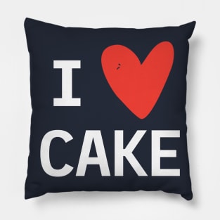 I Heart Cake Pillow