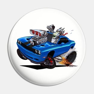 Challenger HELLCAT blue Pin