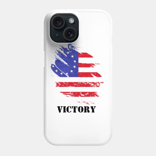 Betsy Ross Victory 1776 American Flag Phone Case by Javacustoms