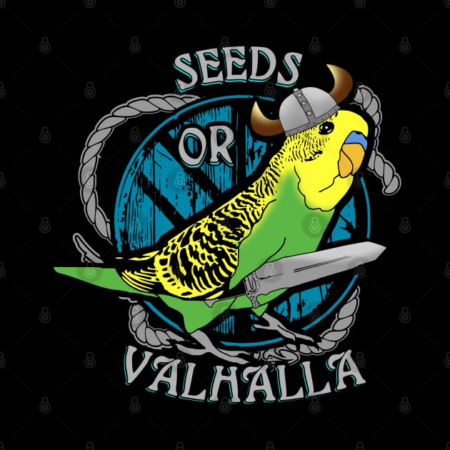 Seeds or VALHALLA green budgie by FandomizedRose