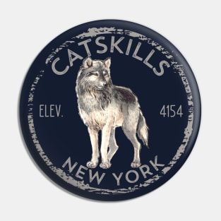 Catskill Mountains Resorts New York Hiking Mountain Backpacking Pin