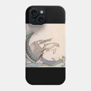 Eagle/Dolphin Wave Phone Case