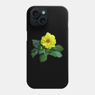 Little Yellow Dahlia Phone Case