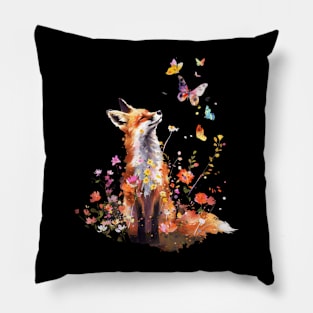 Fox Whipping Whiskers Pillow