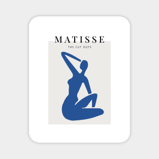 Matisse the blue woman scandivian art print Magnet