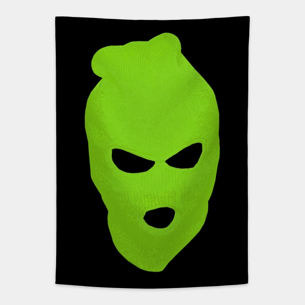 BLANK FACE GREEN Tapestry by CharlieCreator