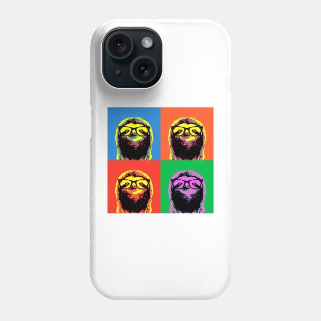 Four colors Sloth Phone Case by luigitarini