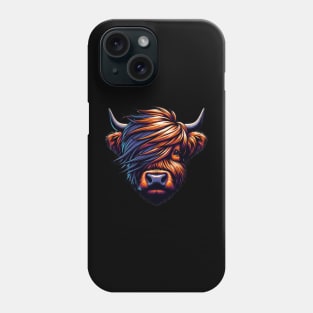 Emo Hairy Scottish Cow Phone Case