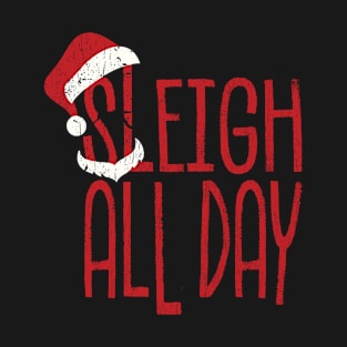 sleigh-all-day Modern Red T-Shirt