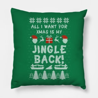 Jungle Cruise Ugly Christmas Sweater Pillow