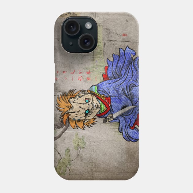 chucky goes to japan ukiyo-e Phone Case by Brotherconk