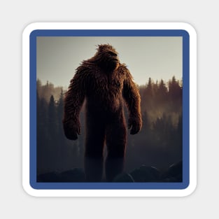 Sasquatch in Nature Magnet