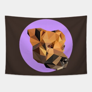 Staffordshire Terrier Polygonal Style Puppy Dog Pet Animal Portrait Tapestry