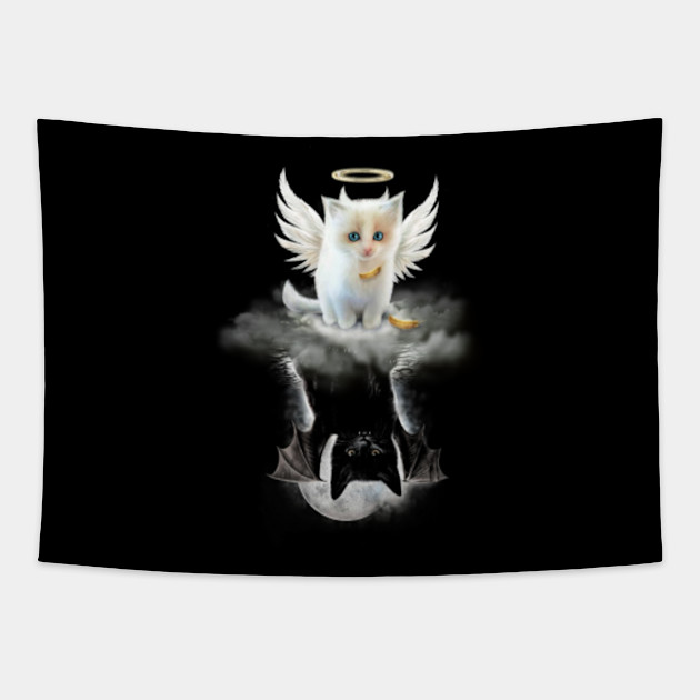 Angel Cat Devil Cat Every Angel Was Once A Demon Angel Cat