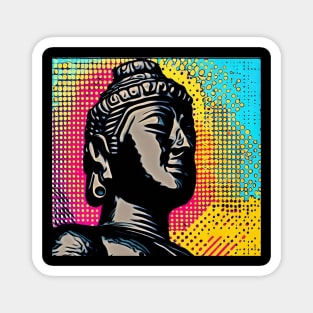 Psychedelic Buddha Magnet