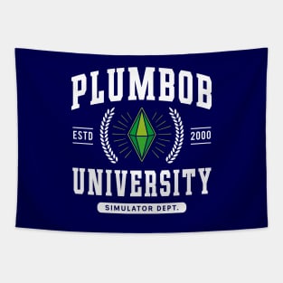 Plumbob University Crest Tapestry