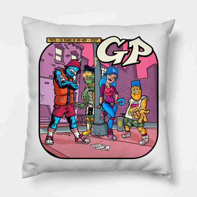 GP HIP-HOP 50th tribute Pillow by GiMETZCO!