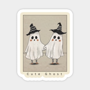 Boo-tiful Haunts: Halloween Cute Ghost Magnet