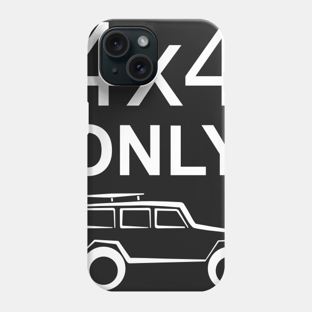 4x4 only (dark) Phone Case by MikeDrago