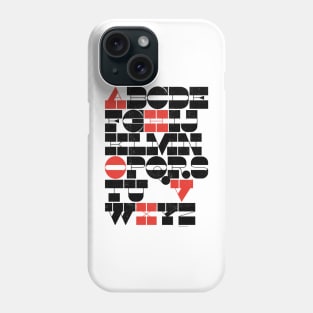 Display Type Alphabet Phone Case