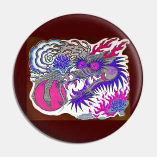 Neon Dragon With 4 Elements Variant 13 Pin