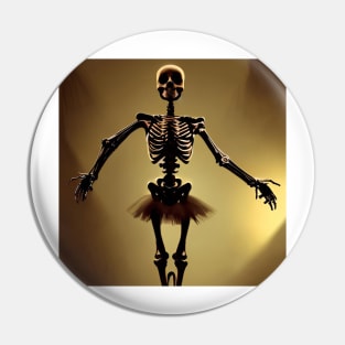 Ballet Skeleton Gothic Pin