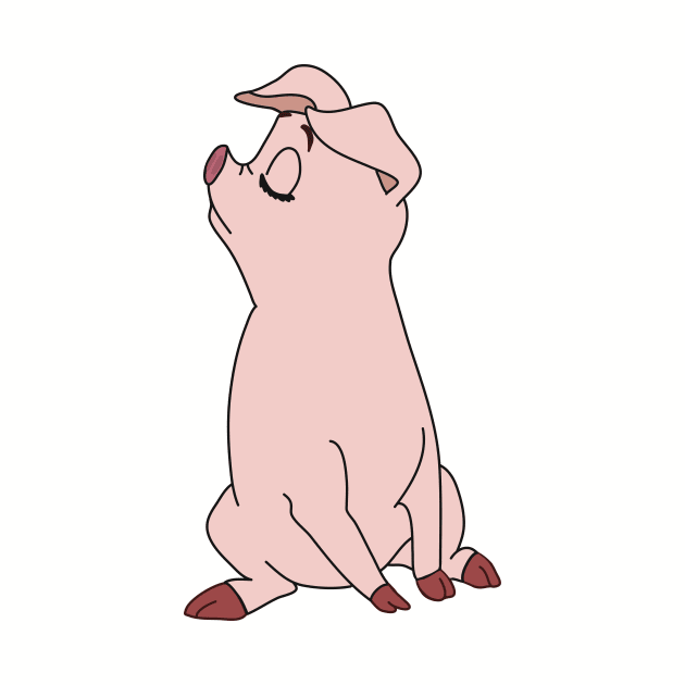 Hen Wen, Psychic Pig from the Black Cauldron, Sassy by bwoody730