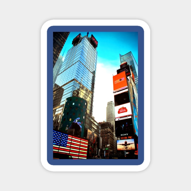 New York City Times Square America Magnet by AndyEvansPhotos