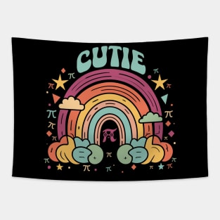 Cutie Pi Math Teacher Kids Happy Pi Day Tapestry