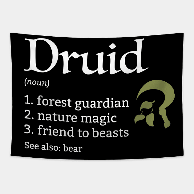 D&D Druid Class Definition Tapestry by Sunburst