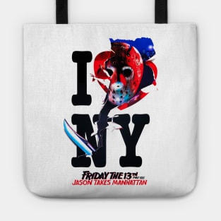 I Love (to lumber around killing sexually active teens in) NY Tote