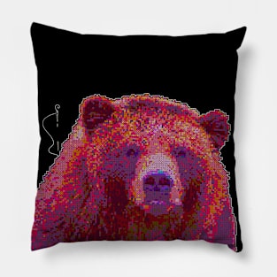 Cross Stitch Bear Pillow