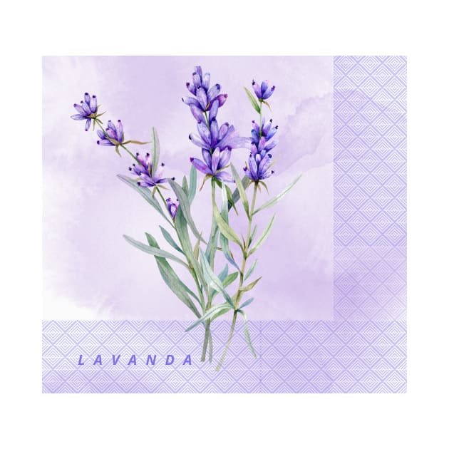 Flor Lavanda by FunPrintCraftTienda