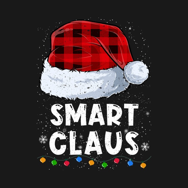 Smart Claus Red Plaid Christmas Santa Family Matching Pajama by tabaojohnny