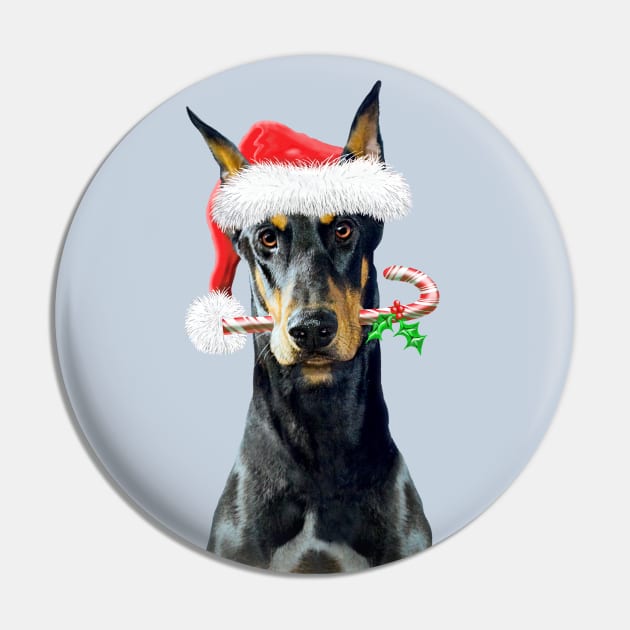 Doberman Christmas Pin by bhymer